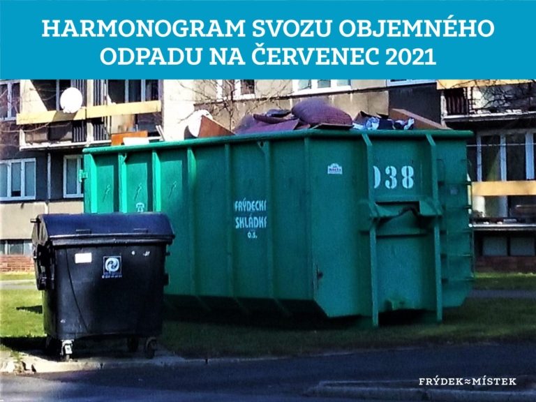 Plán svozu objemného odpadu v červenci