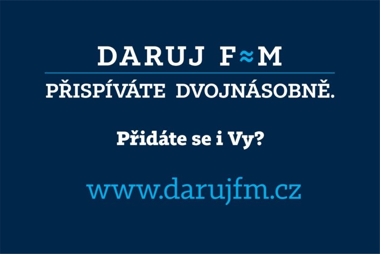Daruj F≈M se rozšíří o dva nové projekty