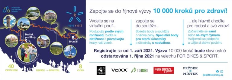 Frýdek≈Místek se zapojí do výzvy 10 tisíc kroků. Přidáte se?