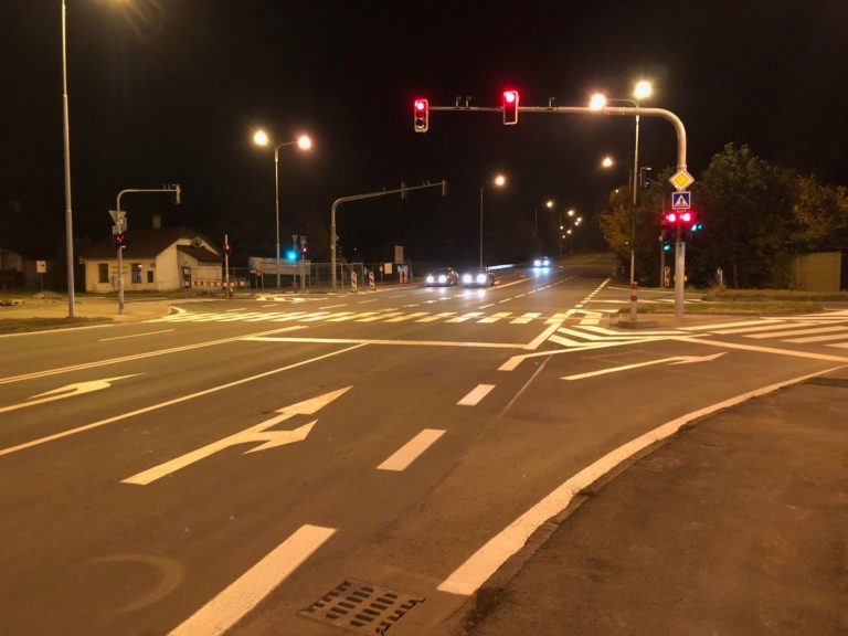 KŘIŽOVATKA NA SLEZSKÉ V PROVOZU