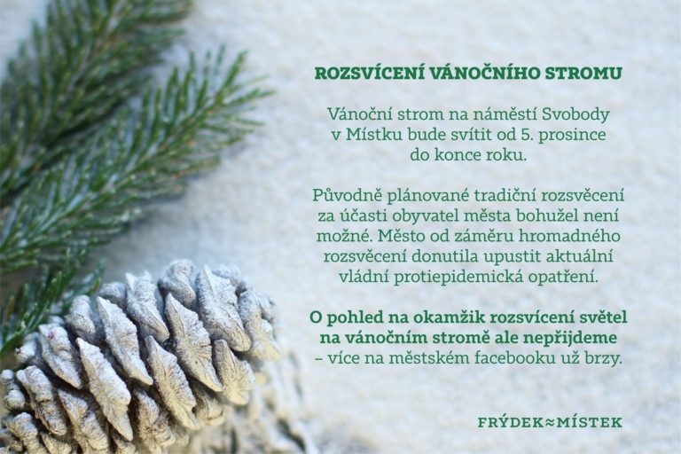 ROZSVÍCENÍ VÁNOČNÍHO STROMU