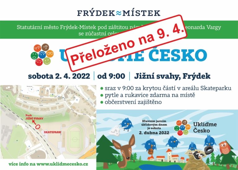 UKLIĎME JIŽNÍ SVAHY VE FRÝDKU-MÍSTKU