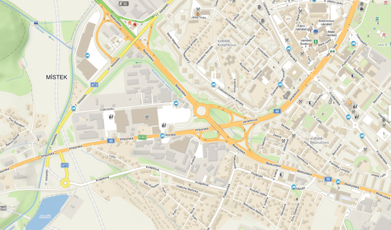 Objízdná trasa přes Frýdek-Místek