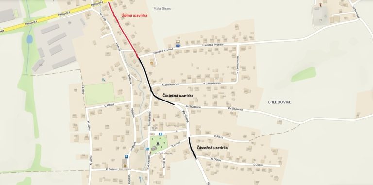 UZAVŘENÍ ULICE POD KABÁTICÍ – Chlebovice