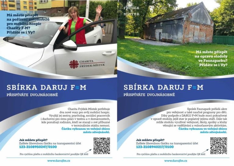 DVĚ SBÍRKY DARUJ F-M JDOU DO FINÁLE