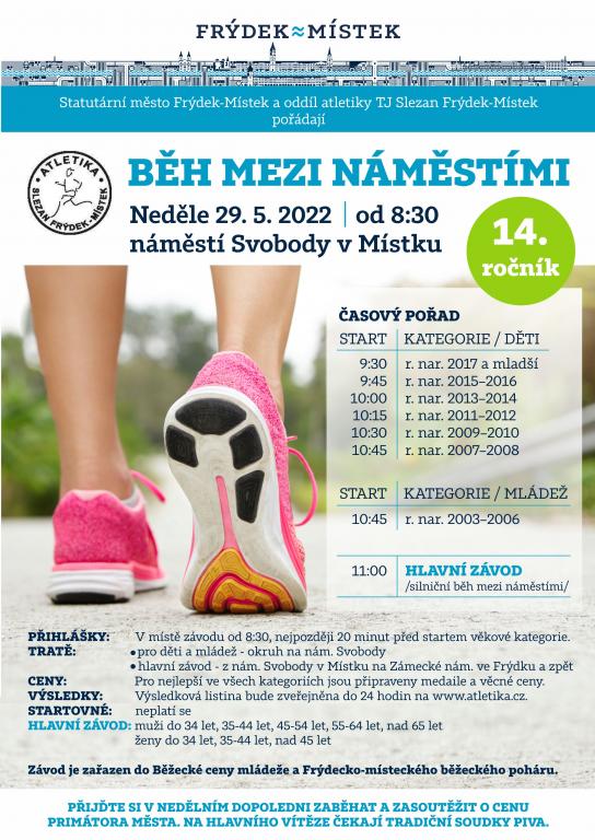 PROBĚHNĚTE SE MEZI NÁMĚSTÍMI, TRADIČNÍ AKCE JIŽ 29. 5.