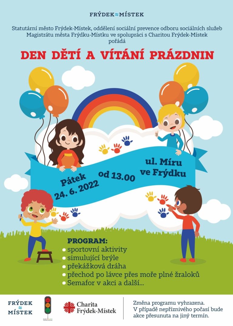 DĚTI z ulice Míru PŘIVÍTAJÍ PRÁZDNINY