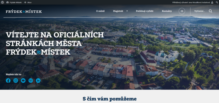 DALŠÍ DIGITÁLNÍ NOVINKA VE FRÝDKU-MÍSTKU: MĚSTSKÝ WEB V NOVÉM KABÁTĚ