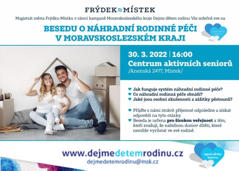 BESEDA O NÁHRADNÍ RODINNÉ PÉČI