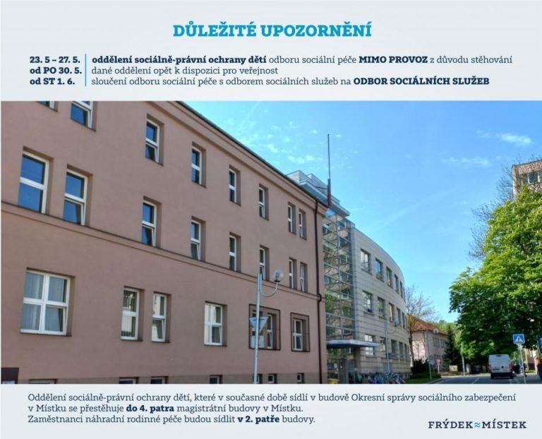 ZMĚNY V SOCIÁLNÍ OBLASTI: MÍSTO DVOU ODBORŮ JEDEN