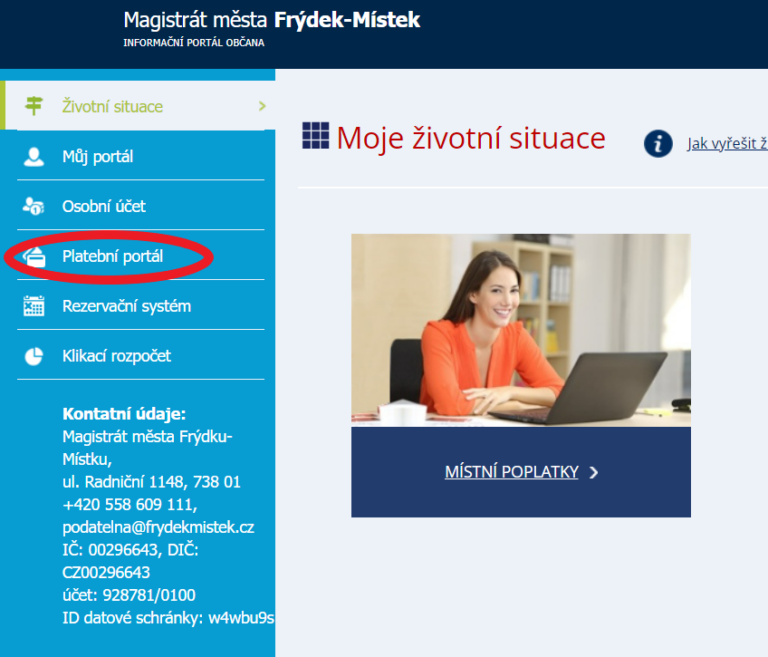 NOVÝ PLATEBNÍ PORTÁL V PROVOZU