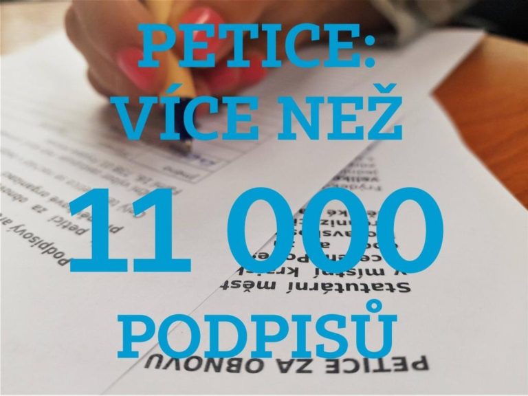 SPOČÍTÁNO. PŘES 11 TISÍC PODPISŮ ZA PLNĚ FUNKČNÍ DĚTSKÉ ODDĚLENÍ