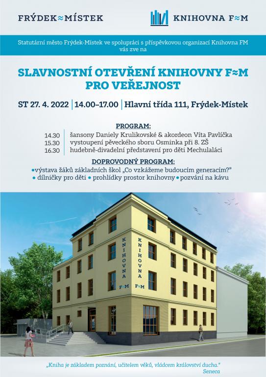 ZVEME VÁS DO OPRAVENÉ KNIHOVNY