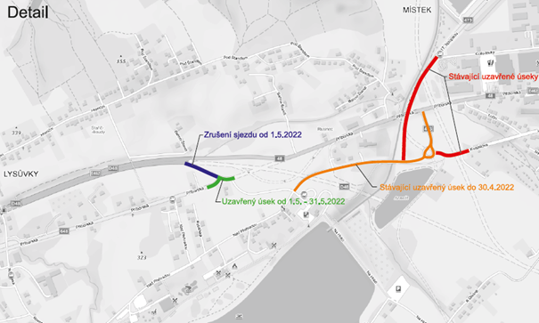 OBCHVAT: UZAVÍRKA SILNICE II/648