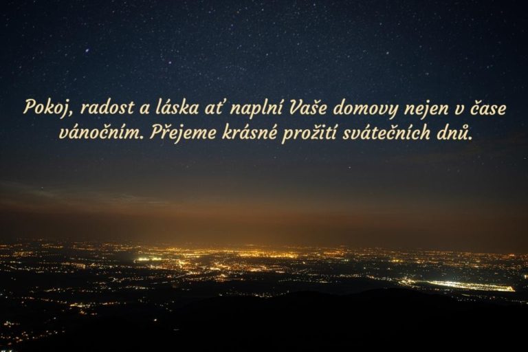 VÁNOČNÍ PŘÁNÍ