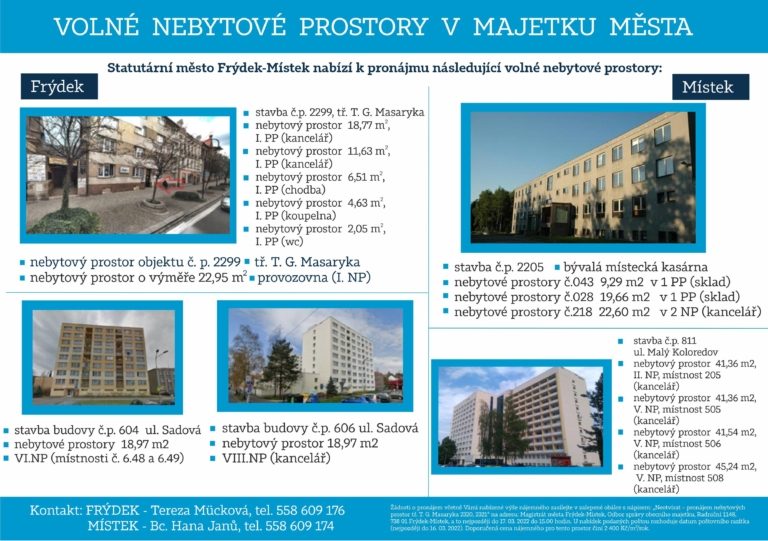 NEBYTOVÉ PROSTORY K PRONÁJMU