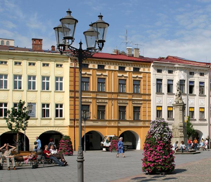 Město je plné letních květin