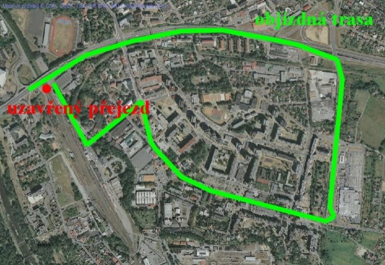 Dopravní uzavírka: důvodem je oprava železničního přejezdu pod estakádou