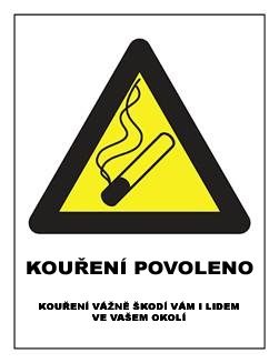 Značení hostinských provozoven nálepkami