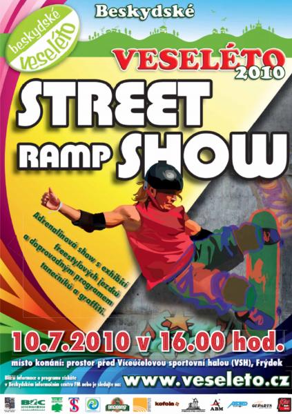 Freestyloví jezdci na Street ramp show