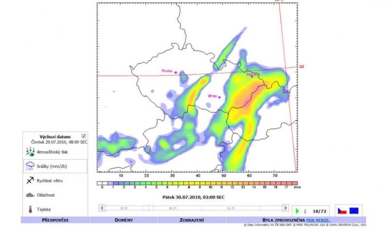 V noci nás čekají silné lijáky
