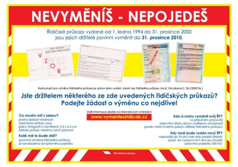 Vyměňte si řidičské průkazy