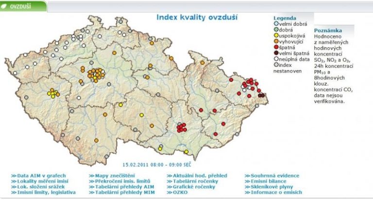Kvalita ovzduší je špatná