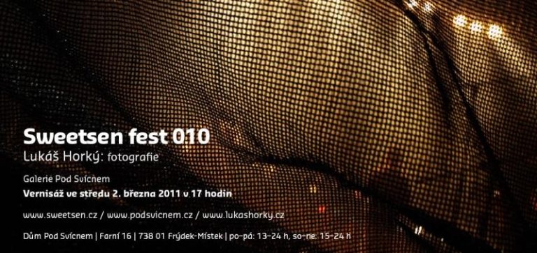 Lukáš Horký vystavuje fotografie Sweetsen festu