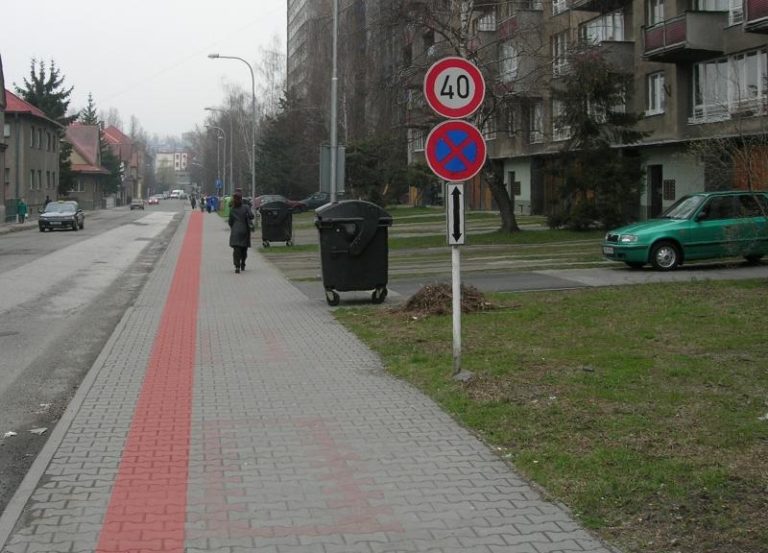 Nová vodící linie pro nevidomé