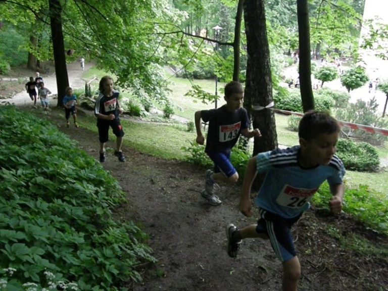 Běh Národním sadem ve Štramberku