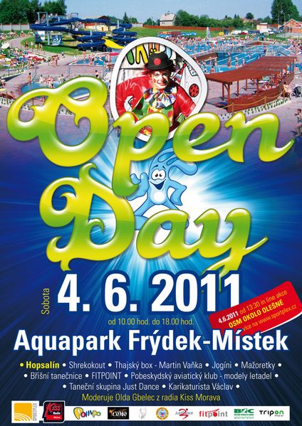 Otevření aquaparku s programem a jízdou na in-linech