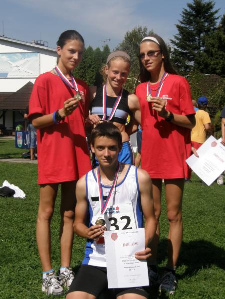Atleti vybojovali na Mistrovství ČR žactva čtyři medaile