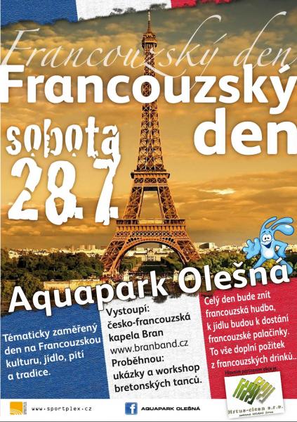 Francie v aquaparku Olešná