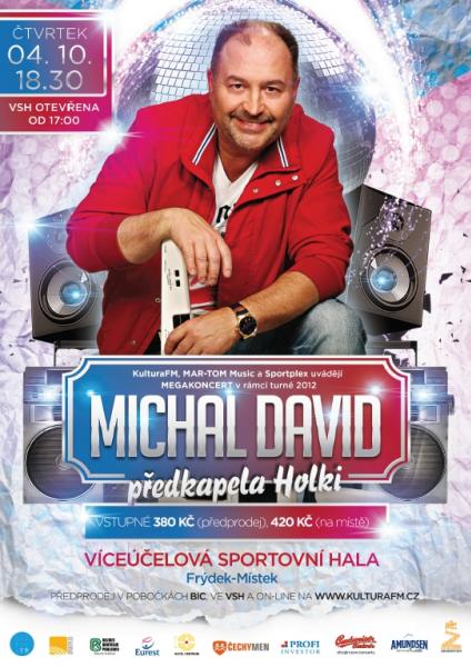 Michal David zaplní Víceúčelovou sportovní halu