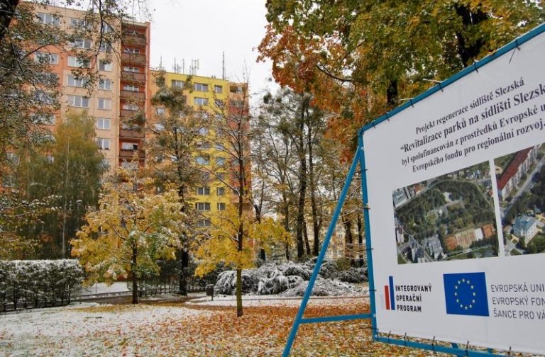 Město revitalizuje veřejná prostranství na Slezské s pomocí EU