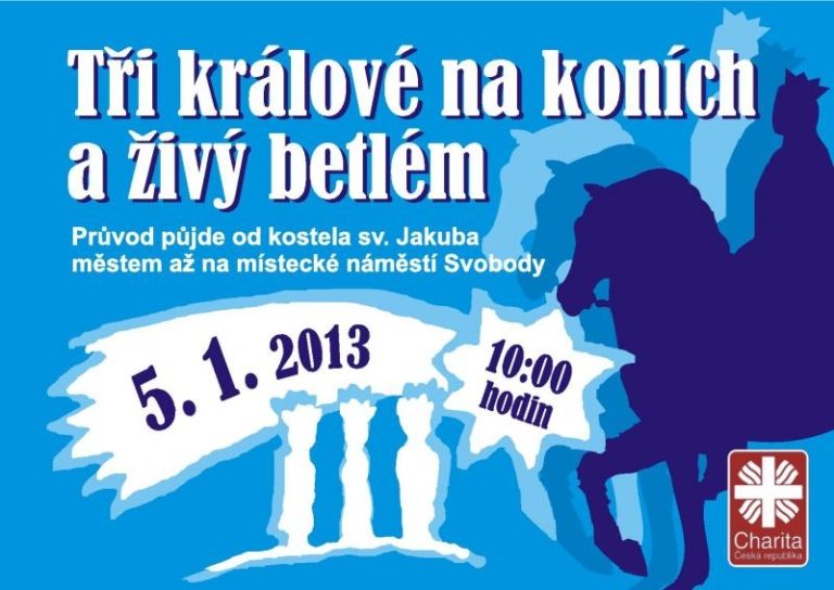 Tři králové na koních projedou městem