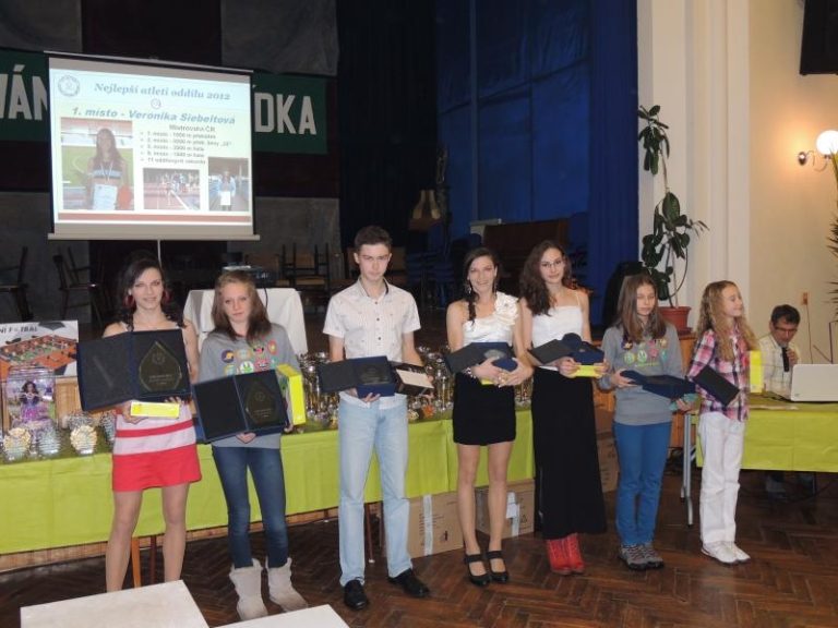 Nejlepší atleti Slezanu za rok 2012