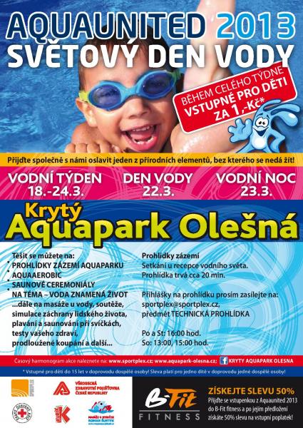 Vodní týden v aquaparku Olešná