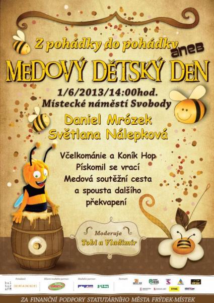 Dětský den na náměstí bude ve znamení medu