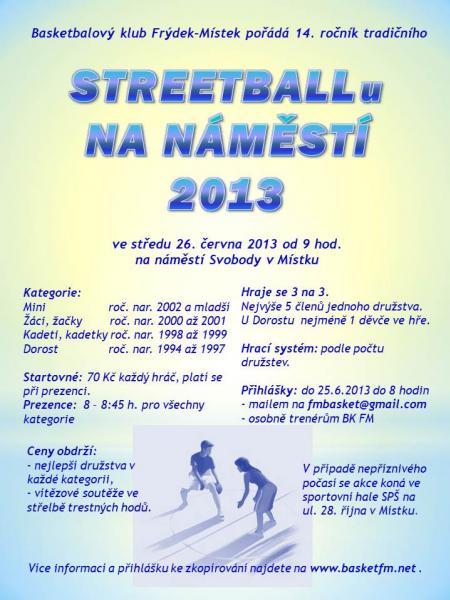 Náměstí Svobody ožije streetballem