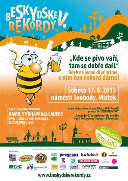 Beskydské rekordy ve štafetovém pití piva