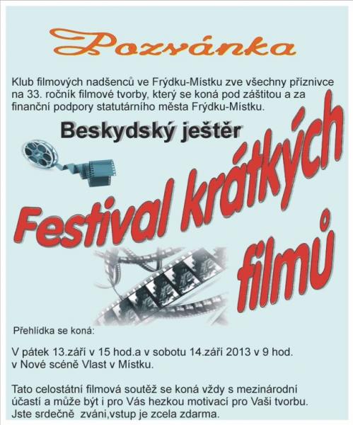 Beskydský ještěr 2013 – mezinárodní festival krátkých filmů
