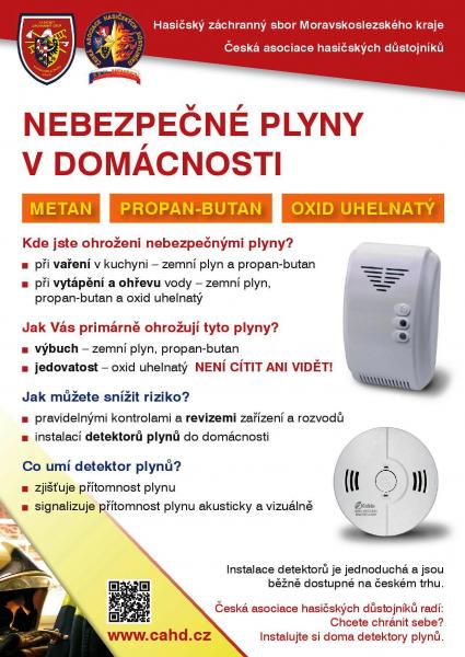 Hasiči varují před nebezpečnými plyny a požáry v domácnostech