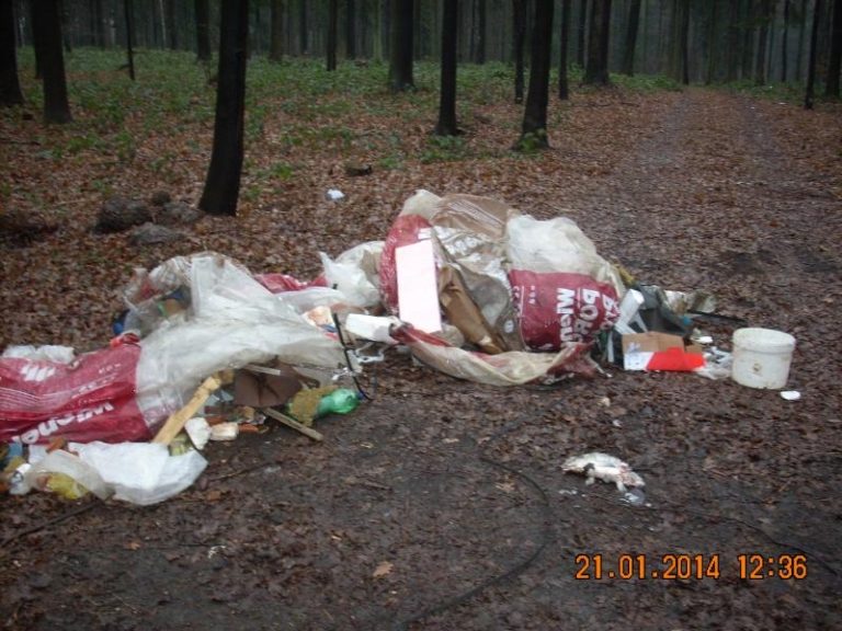 3,68 t odpadu zlikvidováno v měsíci lednu 2014 z černých skládek