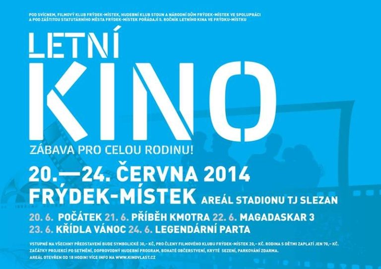 Velkoplošné letní kino ve Frýdku-Místku přidává projekce!