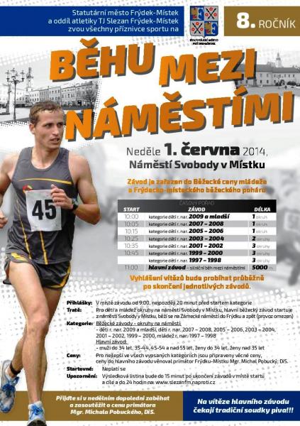 Běh mezi náměstími už tuto neděli