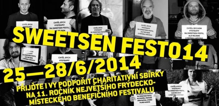 Benefiční Sweetsen fest podpoří už 4 charitativní organizace
