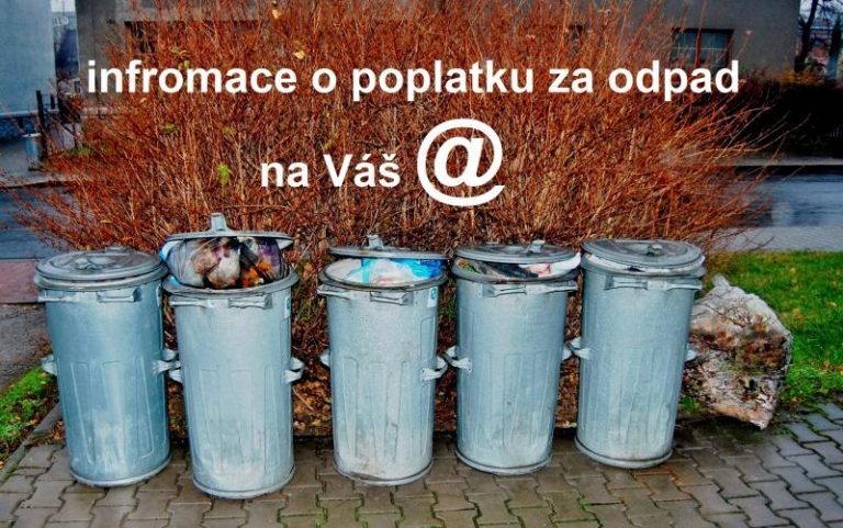 Město zavádí novinku – informace o poplatku za odpad zašle na e-maily