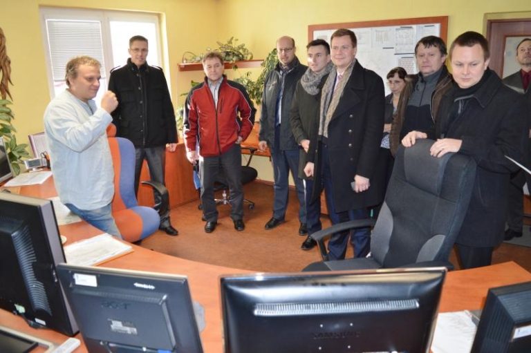Vedení města v technických službách