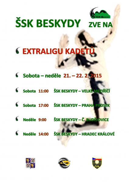 Pozvánka na Extraligu kadetů ve volejbale